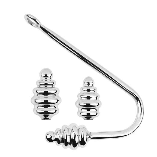Anal Hooks Anal GreatBenefit Hook Set 8826 Screw-in Ribbed 0728